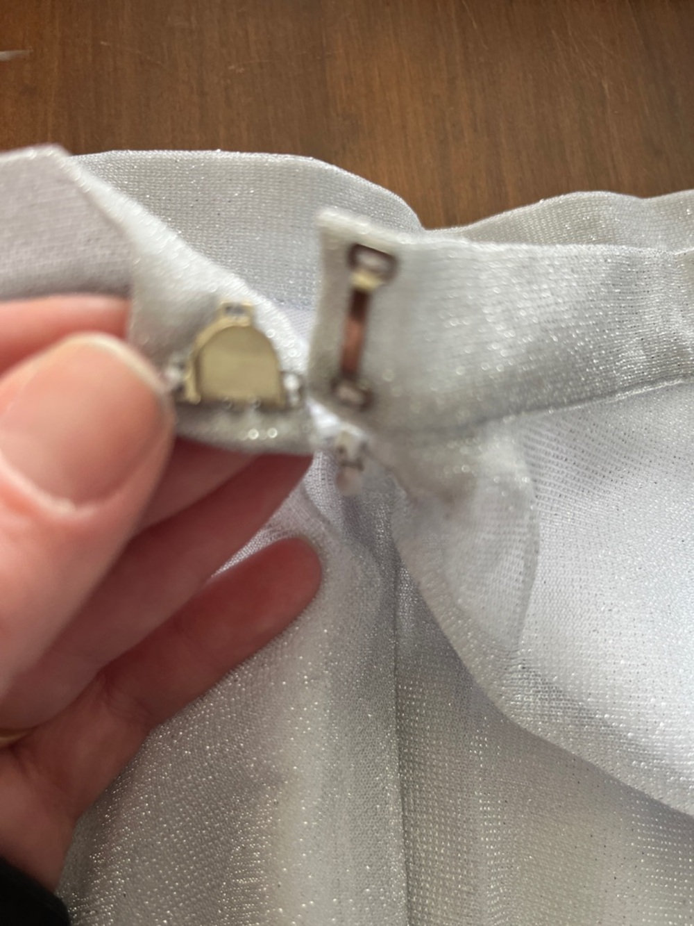 Silver Two Layered Skirt - Picture 6 of 15